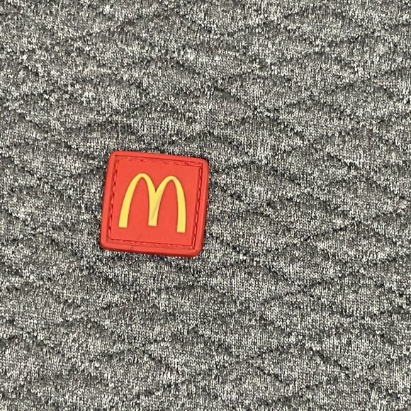 McDonald's Apparel Collection Employee Jacket Men's Lg Full Zip Diamond Knit - Picture 7 of 10